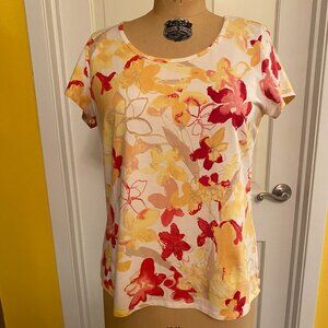 Coldwater Creek, Large floral T-shirt